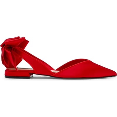 Steve Madden Synthia Flat Shoes Red Satin Taglia: 36 | Ballerine Outlet | Donna | Rosso