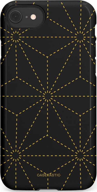 Casetastic Hoesje Geschikt voor Apple iPhone 7/8/SE - Stijlvolle Beschermende Duo-layer Case - Vouwlijn
