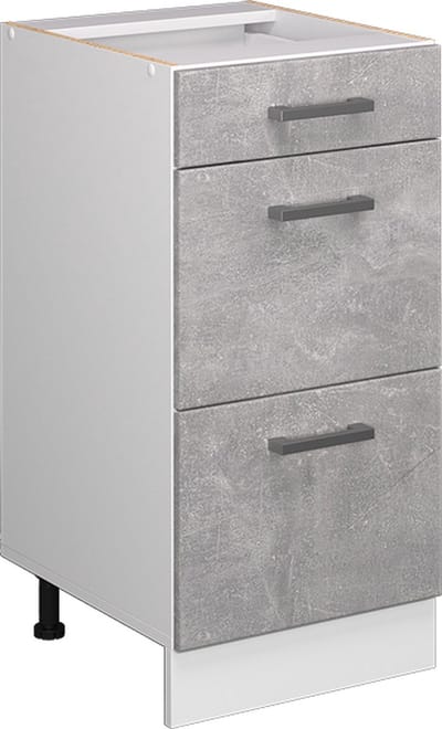 Vicco R-Line Keukenonderkast – 40 cm met laden, WB Eik Beton