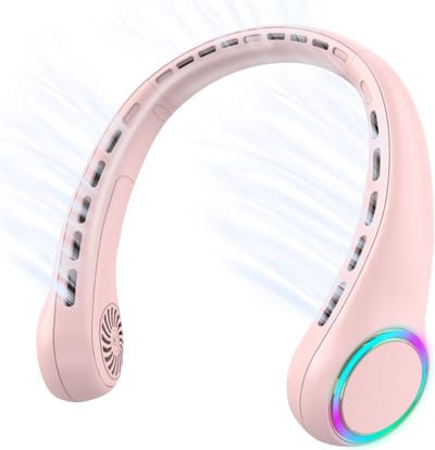Aurixi® Nek Ventilator - Hals Ventilator - Mini Ventilator - 3 Standen - Roze - 6cm x 21cm x 21cm
