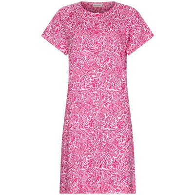 Pastunette - Nachthemd - Paradise Pink - Organisch Katoen - Roze/Wit - Maat 50