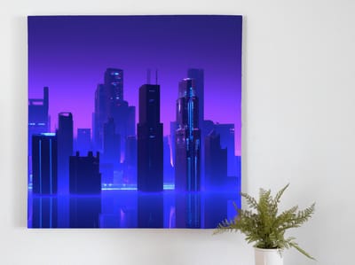 Big block city | Big Block City | Kunst - 80x80 centimeter op Dibond | Foto op Dibond