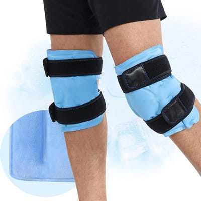 Kniebeschermertas IJssportkleding Kuitijszak Kuit Koude en Hete Compressie Gel Koelende Kniebeschermer Therapie Tas PraktischOntwerp