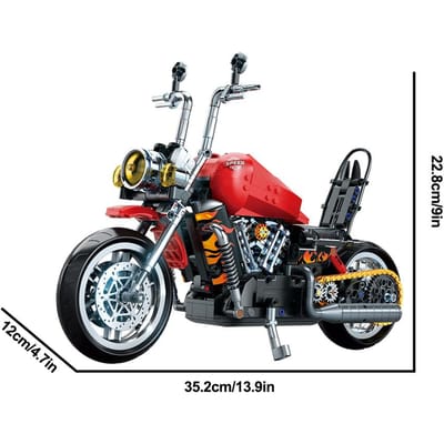 Nieuwe Doe-het-zelf Bouwstenen Motorfiets Technische Sets Moc Stenen 1:8 Motorfiets Model Verjaardagscadeaus Voor Jongens Kinderen Kinderen Volwassene gray