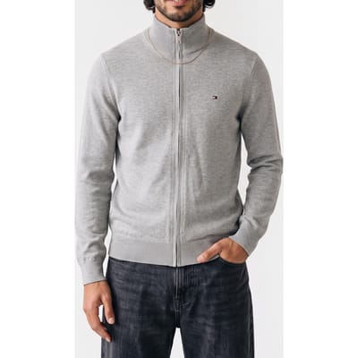 Tommy Hilfiger Pima Org Cotton Cashmere Light Grey Heather Taglia: S | Cardigan Outlet | Uomo | Grigio
