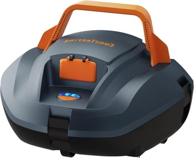 Draadloze Zwembadreiniger - Robotstofzuiger Zwembad - Automatisch Zwembad Schoonmaken - Dubbele Zuigkracht Zelfparkerend - Tot 850 m² - Blauwgrijs