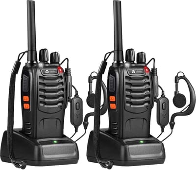 Current Components 88E - Portofoon 2 Stuks - Walkie Talkie - 5km Bereik - PMR 446 Mhz - LED Zaklamp