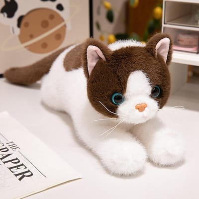 4050Cm Britse Korthaar Ragdoll Kat Pluche Speelgoed Zachte Pop Levensgetrouwe Huisdier Lapjeskat Schattig Verjaardagscadeau Voor Meisje Jongen 40cm