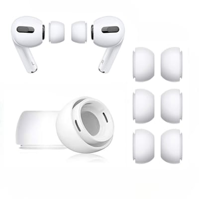 4 Paar Oortips voor AirPods Pro - Siliconen oordopjes - AirPods Pro dopjes - Geschikt voor AirPods - Antislip Siliconen Oordopjes met Ruisonderdrukkingsgat – LOUZIR