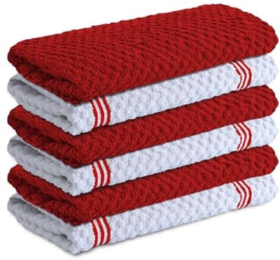 Premium theedoeken set van 6 - 100% katoen - ultrasoft en absorberend - perfecte badstof voor keuken en huishouden