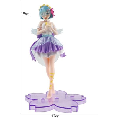 19CM Anime Rem Figuur Re:Zero kara Hajimeru Isekai Seikatsu Precious Figure Engel versie Figuur Speelgoed Cadeau Pop Actiefiguur PVC No box gray