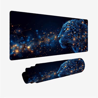XXL Muismat - Bureauonderlegger Gamer - Werk Studie Games - Waterdicht Antislip - 1500 x 800 cm - Donkerblauw