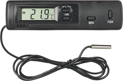 ProPlus Thermometer auto - binnen/buiten temperatuur - zwart - eenvoudig te bevestigen