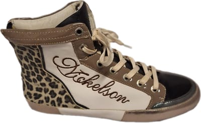 NICKELSON-HALFHOOG SNEAKER-ANIMALPRINT-LEDERLOOK-40