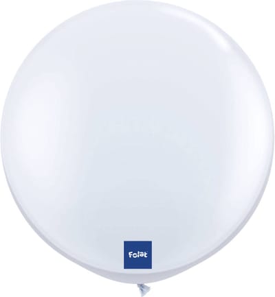 Folat - Folatex ballon XL 90 cm (per stuk) Wit