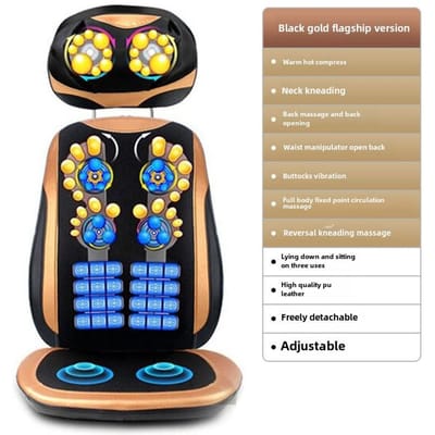 Multifunctioneel Volledig Lichaam Diepe Weefsel Nekwervel Massagekussen met Verwarming en Kneedfunctie Opvouwbaar Massagekussen voor Thuis en Auto EU Plug