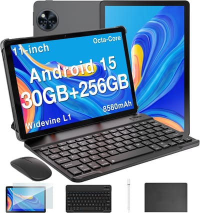 DOOGEE U11 Pro VIP - Tablet - Tablets - 30GB RAM + 256GB ROM （2TB/TF）- 8580 mAh - 11 Inch 1080P 90 Hz - T7200 Octa Core - 13MP Camera - 5G WIFI - Face ID - 7.9 mm Metallic Body - Zwart