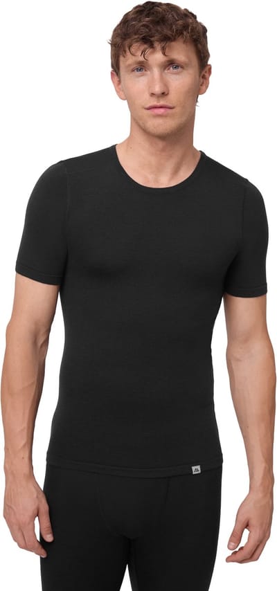 DANISH ENDURANCE Thermo T-Shirt voor Heren - van Merino Wol - Zwart - Maat M