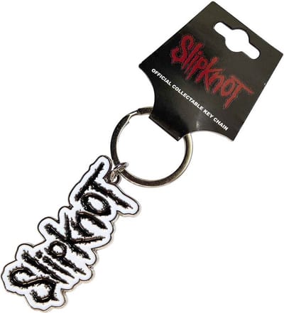 Slipknot - Logo Sleutelhanger - Zwart/Wit