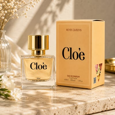Reyes Queens - Clo'E Eau De Parfum 50ml. Vrouwelijke geur met een zacht, elegant, poederachtig bloemige aroma en een warme en delicate basis.