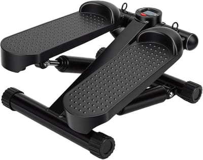 Fitness Stepper - Hometrainer Stepper - Thuistraining Cardio - Verstelbare Weerstand - 5.2 kg - Zwart