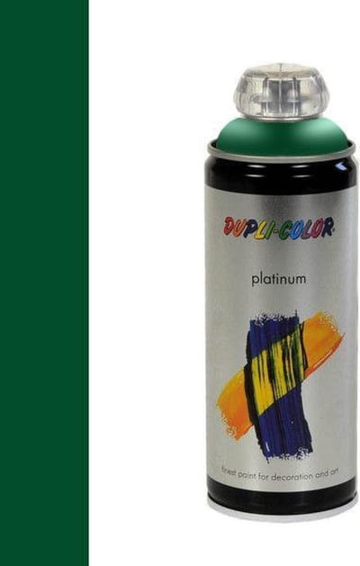 Dupli-Color platinum zijdemat lak RAL 6002 loofgroen - 400 ml.