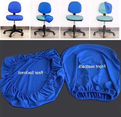 Verstelbare Rugleuning Cover voor Kantoorstoelen - 2 Stuks, Wasbare Beschermhoes voor Draaiende Stoelen, Comfortabele Rugsteun in Rood