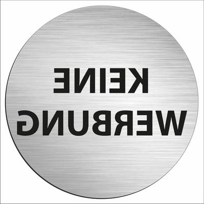 Rond Bord - Parkeerbord Garage - Bedrijfs Aanduiding - Roestvrijstalen Look - 100mm - Aluminium