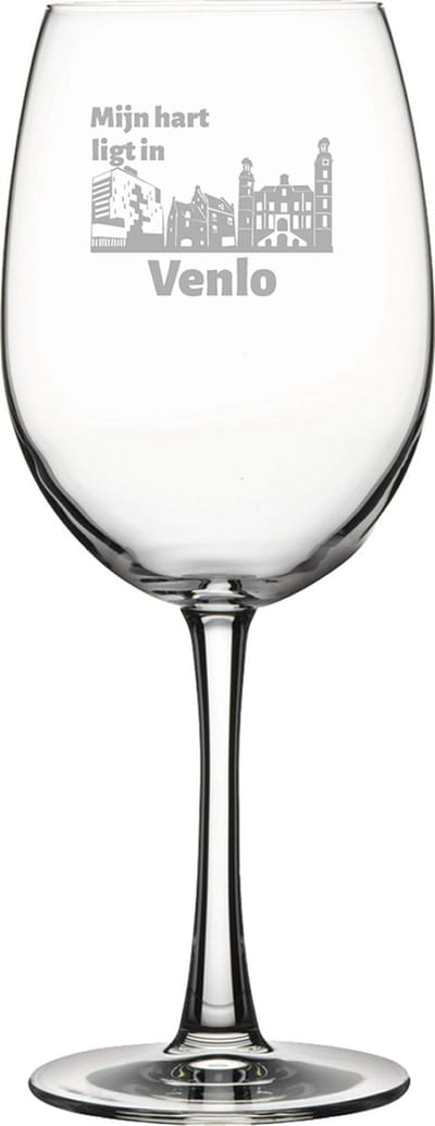 Gegraveerde Rode wijnglas 46cl Venlo