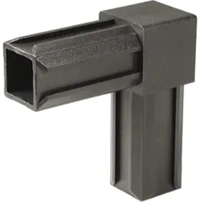 Alberts Multifunctionele Verbinder Constructie - Xd - 90 Graden - Polyamide - Zwart - 20x20x1.5mm