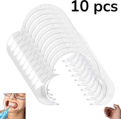 10 stuks - Tandheelkundige accessoires C-vormige mondopener - Orthodontisch transparant - Voor tanden bleken, feest, mondbeschermers - tandheelkundige C-vorm - tandheelkundige accessoires - Tandenbleek lepel - Mondspreider
