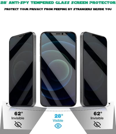 Screenprotector Geschikt voor 13 Pro Max Privacy Screenprotector - Screenprotector Geschikt voor 13 Pro Max Privacy Screenprotector - 2x Privacy Screenprotector Geschikt voor 13 Pro Max - Privacy Glass Screenprotector Geschikt voor 13 Pro