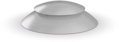 höfats MOON Deksel 45 van roestvrij staal met ventilatiesysteem - afdekking om het verspreiden van as en vonken te voorkomen - de bolle vorm voorkomt waterophoping - weerbestendig, robuust, duurzaam