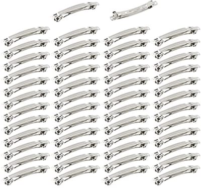 50 Pack 4 Inch Blank DIY Craft Haarspeldjes - Metalen Franse Snap Haarspelden voor Vrouwen en Meisjes