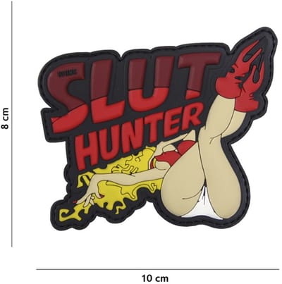 101 Inc Embleem 3D Pvc Slut Hunter Rood 16046