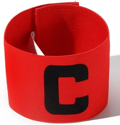 Aanvoerdersband Captainsband - C - Captain Aanvoerder Band - Rood - Senior | voetbal - Hockey - Volleybal - Honkbal | Heble