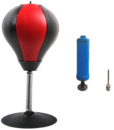 NordHaus Boksbal met Zuignap - Bureau Bokszak - Stressbal Trainer - Hoge Terugvering - 40 cm Trainingshoogte