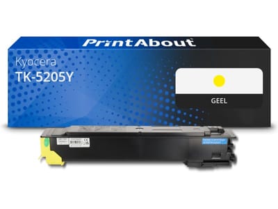 PrintAbout huismerk Toner TK-5205Y Geel Geschikt voor Kyocera