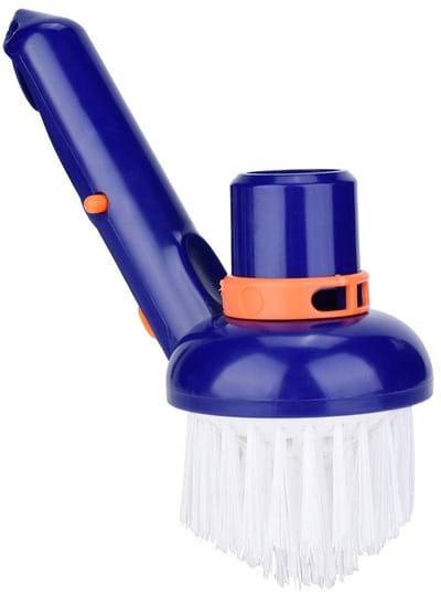 ONF3 - Zwembadborstel - Zwembadvacuümborstel - Nylon haren - Wit - Hoekreinigingsborstel - Whirlpool-wasgereedschap - Geschikt voor tegel, voegm...