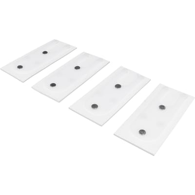 4 Pièces Alliage d'Aluminium Auto-adhésif Bloc-vent Fenêtre Coulissante Pare-brise et Autocollant Anti-poussière