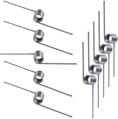 10 Stuks RVS Kleine Torsiespringen, V-Vormige Mechanische Torsiespringen, 0.5mm Draad, 5mm Buiten Diameter, 180° Buiging, Ideaal voor Mechanische Toepassingen en Klussen