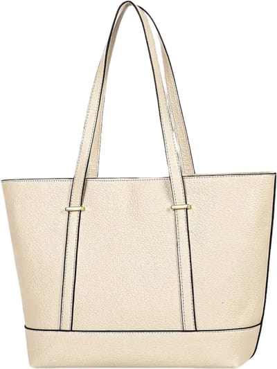 Bovista Handtas Dames - Schoudertas - School - Shopper - Schooltas - Werktas - Beige