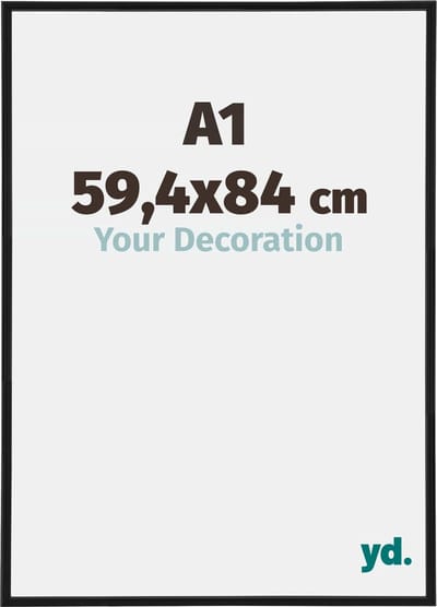 Your Decoration - Fotolijst A1 59,4x84 cm - Kunststof - Zwart Mat - Annecy