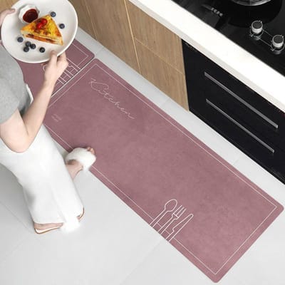 Moderne Eenvoudige Keukenmat Absorberende Diatomeeënaarde Mat Gemakkelijk te Drogen Gemakkelijk te Onderhouden Antislip Voetmat 40*60cm