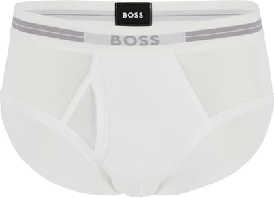 HUGO BOSS Traditional Original brief (1-pack) - heren slip met gulp - wit