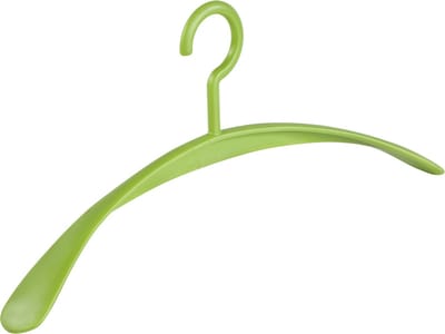 De Kledinghanger Gigant - Garderobehanger - Jassenhanger - Volwassenen - 6340 - 24 Stuks - Wing - Kunststof - Groen - Schouderverbreding 4,2 cm - 45 cm - Kledinghanger - Kleerhanger (6340_08/24)