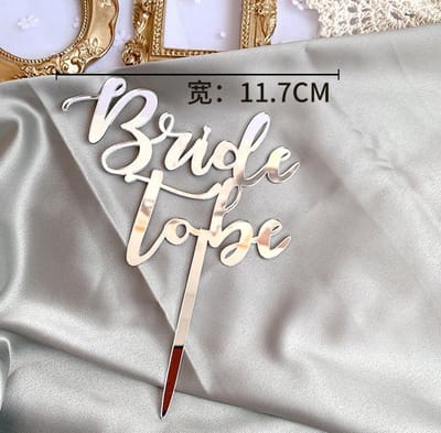 Akyol - caketopper bride to be - taart topper bride to be- Bling Sparkle- bruiloft topper - vrijgezellenfeest taarttopper -taart topper vrijgezellenfeest