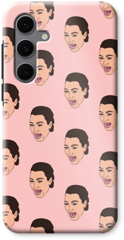 Case Company® - Hoesje geschikt voor Samsung Galaxy S24 FE hoesje - Ugly Cry Call - Tough Case - Maximale Bescherming alle Kanten en Schermrand