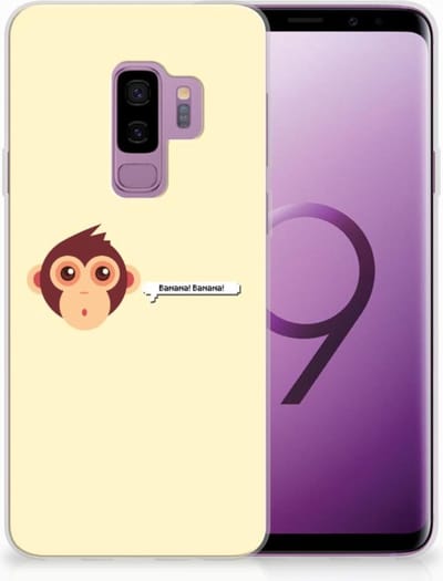 Samsung Galaxy S9 Plus Telefoonhoesje met Naam Monkey