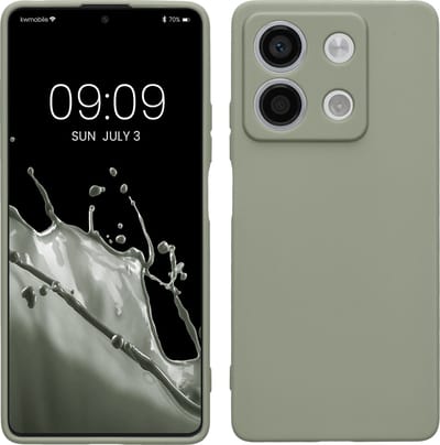 kwmobile telefoonhoesje geschikt voor Xiaomi Redmi Note 13 5G - Hoesje voor smartphone - Back cover in grijsgroen
